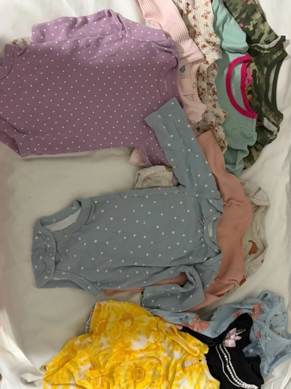 Girls' Yellow Butterfly One-Piece Sleeper - Packable Knit Sleepwear